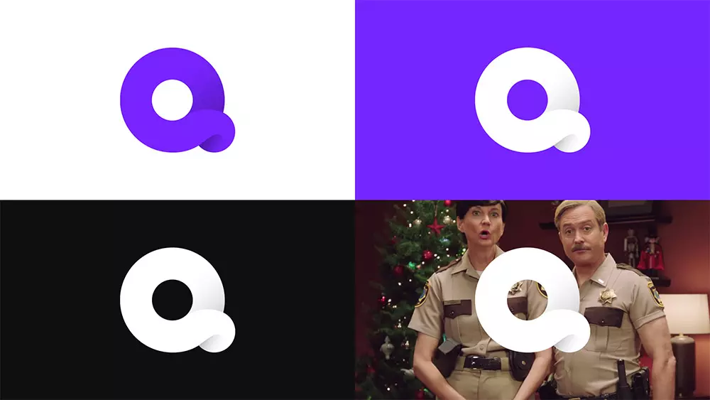 美版抖音，Quibi,品牌logo设计标准色